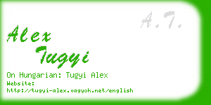 alex tugyi business card